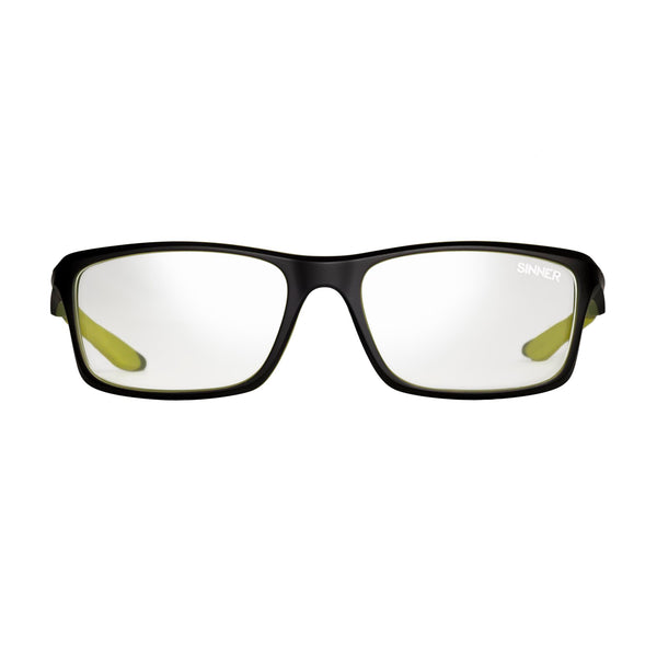 CALEB LUNETTES - MARRON MAT / CITRON VERT
