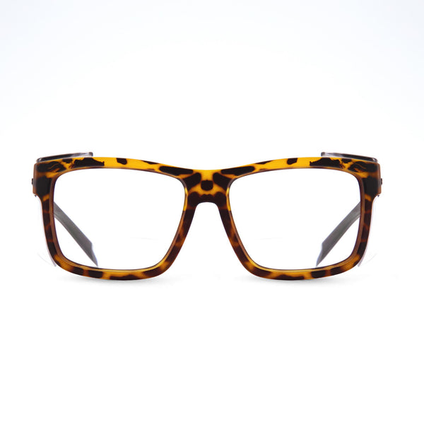 EAVES VEILIGHEIDSBRIL - MAT DONKERBRUIN TORTOISE - BIFOCAAL 2.5
