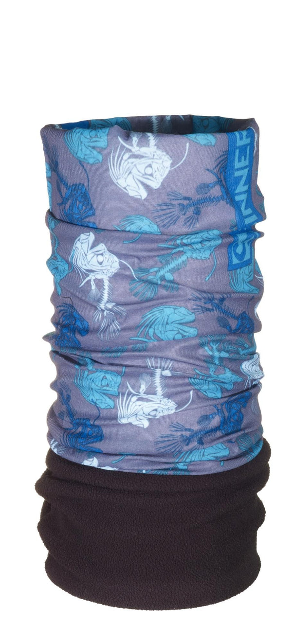 FISHBONE FLEECE BANDANA - BLAU