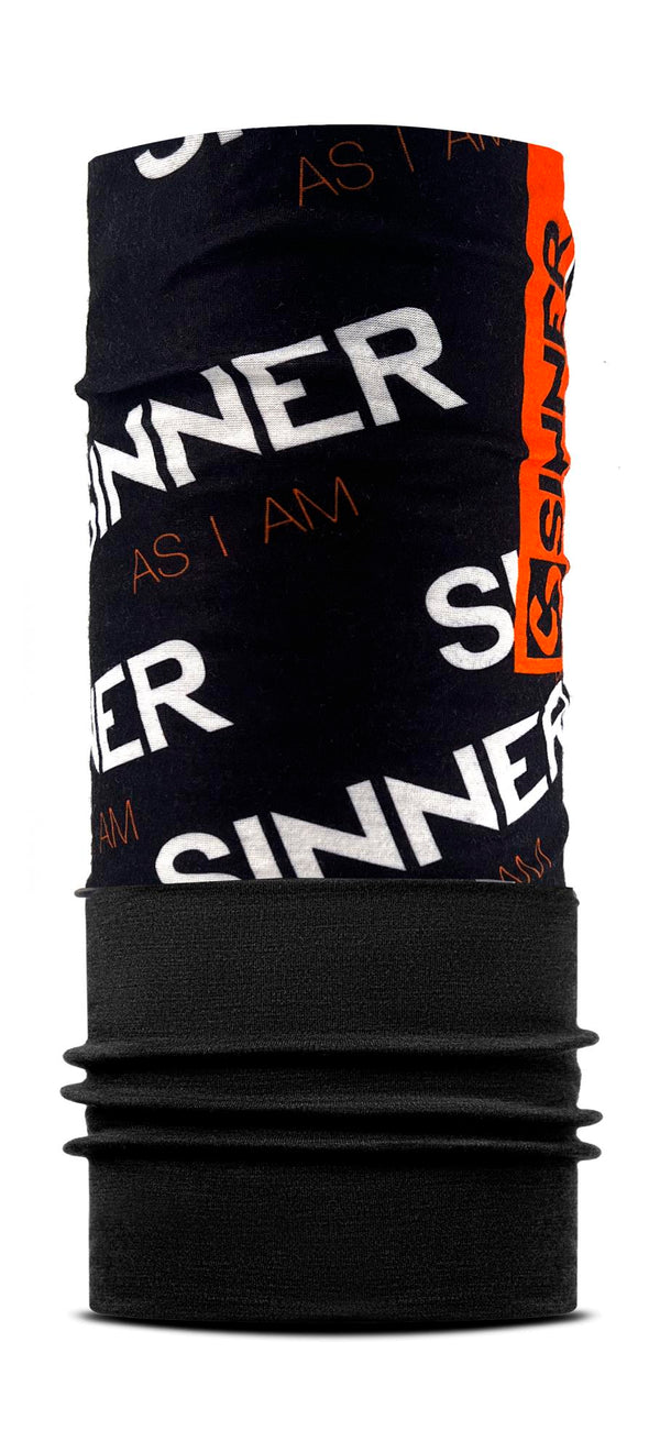 SINNER AS I AM BANDANA EN POLAIRE - NOIR