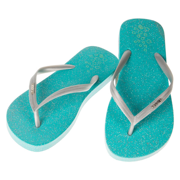 PADANK FLIP-FLOPS KINDER - TÜRKIS SILBER