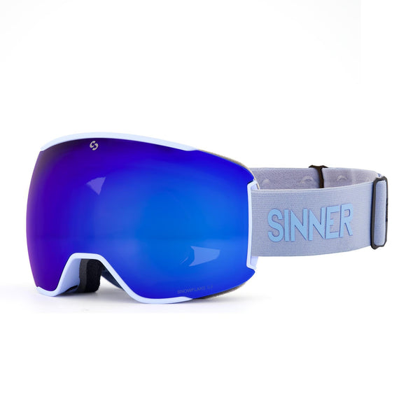 SNOWFLAKE SKIBRIL - MAT LICHTBLAUW