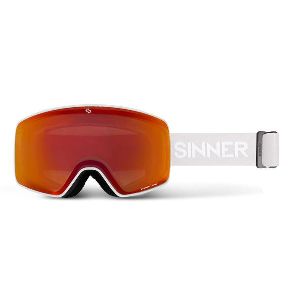 SNOWGHOST II SKIBRIL - MAT WIT - SINTRAST TRANS+® LENS