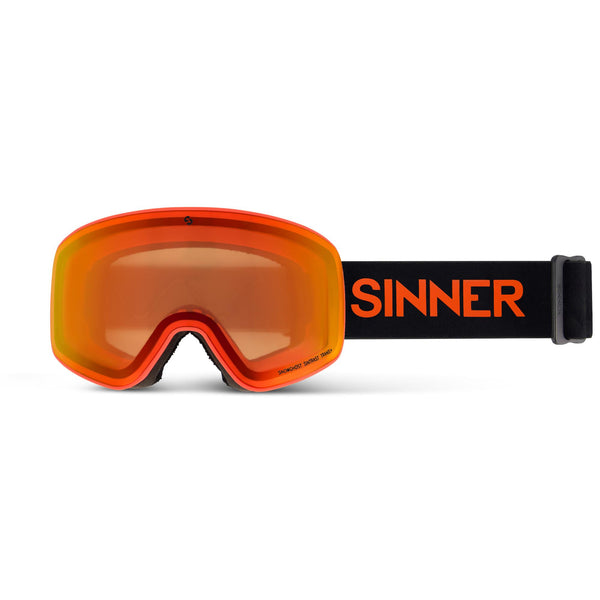 SNOWGHOST SKIBRIL – MAT ORANJE NEON - SINTRAST®/TRANS+®-LENS