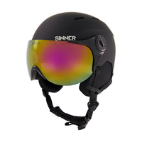 TYPHOON VISOR SKIHELM - MAT ZWART