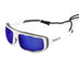 APOLLO H2O WATERSPORTS ZONNEBRIL - GLANZEND WIT / GRIJS - SINTRAST® GLAS (BOX)