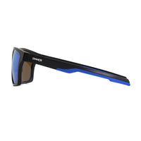 ARARY LUNETTES DE SOLEIL - NOIR MAT / BLEU FONCÉ - VERRE SINTEC®