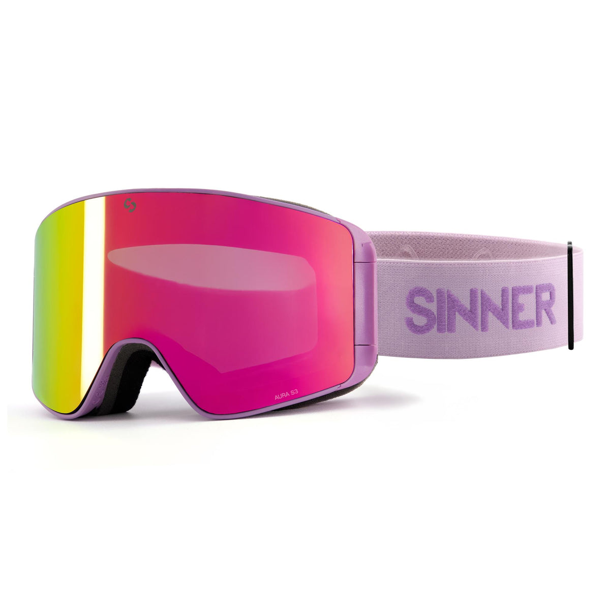 AURA SKI GOGGLES - MATTE LILAC - 2 LENSES