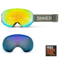 AVON LUNETTES DE SKI - VERT MOSS MATT – 2 LENTILLES SINTRAST®