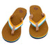 BALENA SLIPPERS DAMES - BRUIN / ORANJE