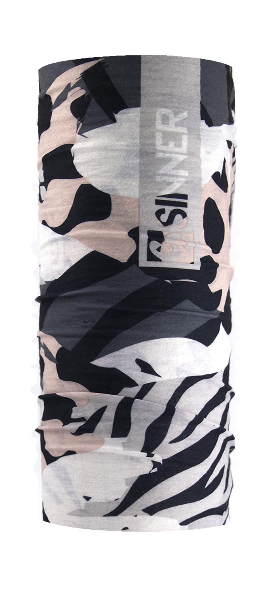 ANIMAL CAMO BANDANA - SCHWARZ / GRAU