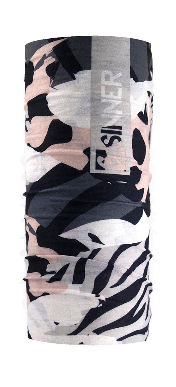ANIMAL CAMO BANDANA - ZWART / GRIJS