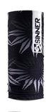 ICE FLOWERS BANDANA - SCHWARZ / GRAU