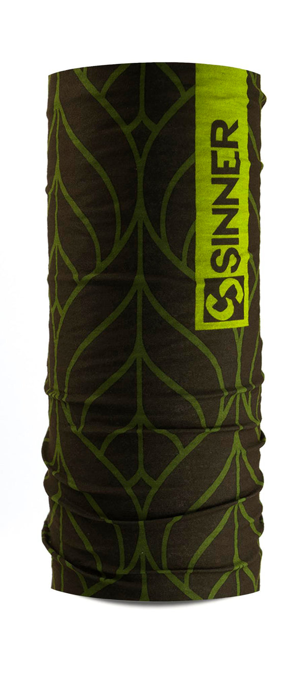 LEAVES GEO BANDANA - BLACK / GREEN