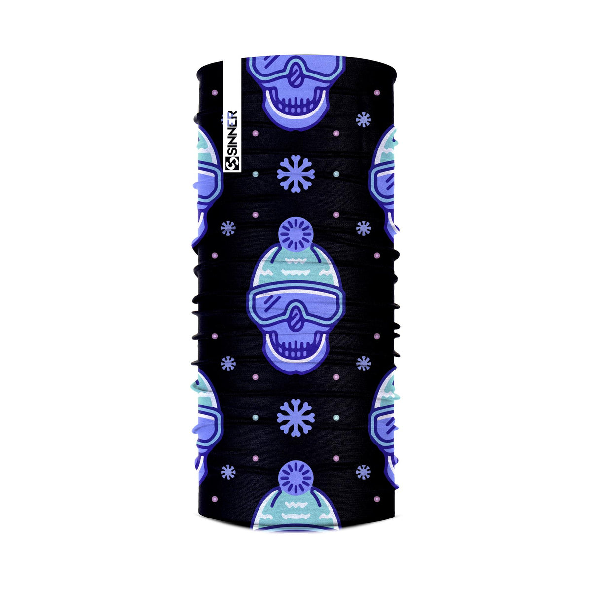 SKULLS BANDANA - PURPLE / BLACK