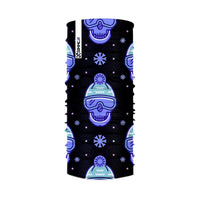 SKULLS BANDANA - PURPLE / BLACK