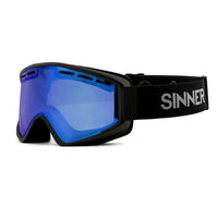 BATAWA SKIBRILLE OTG – MATTSCHWARZ – TRANS+®-LINSE BLAU