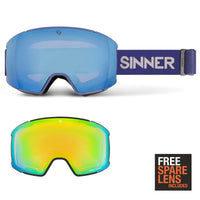 BOREAS GAFAS DE ESQUÍ - AZUL DUSK MATE - 2 LENTES SINTRAST®