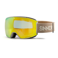 BOREAS SKI GOGGLES - MATTE LIGHT GREY - 2 SINTRAST® LENSES