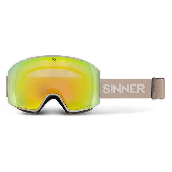 BOREAS SKI GOGGLES - MATTE LIGHT GREY - 2 SINTRAST® LENSES