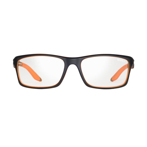 CALEB GAFAS - NEGRO MATE / NARANJA