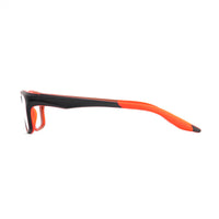 CALEB LUNETTES - NOIR MAT / ROUGE