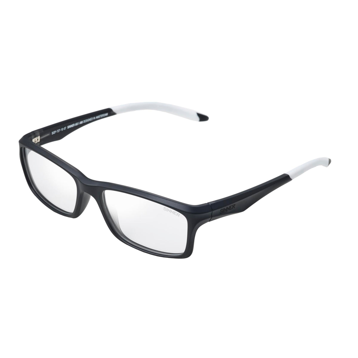 CALEB GLASSES - MATTE BLACK / WHITE