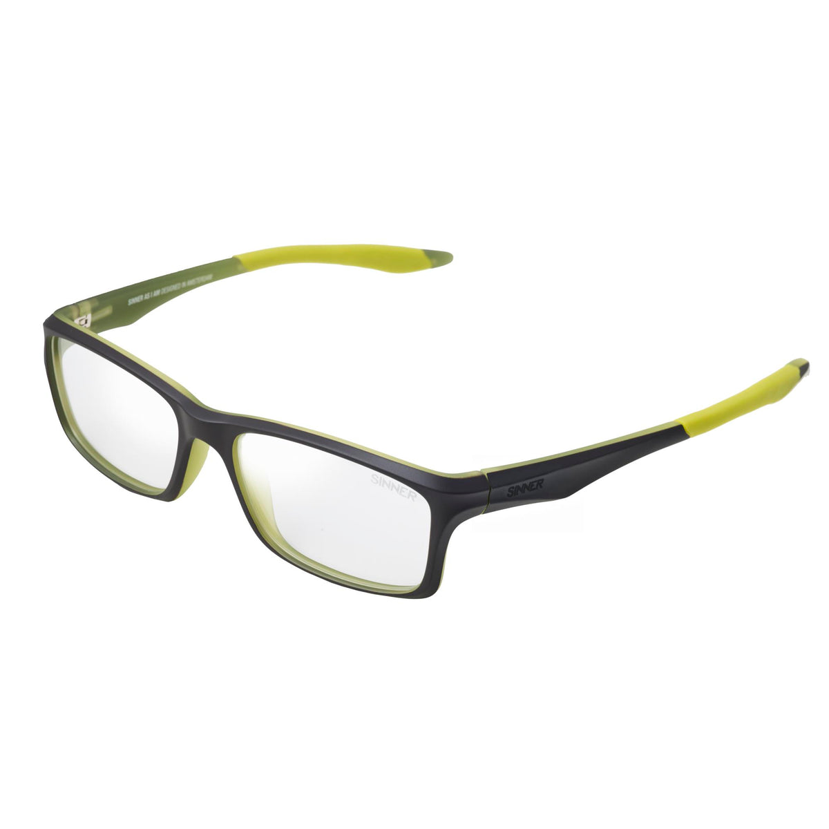 CALEB GLASSES - MATTE BROWN / LIME