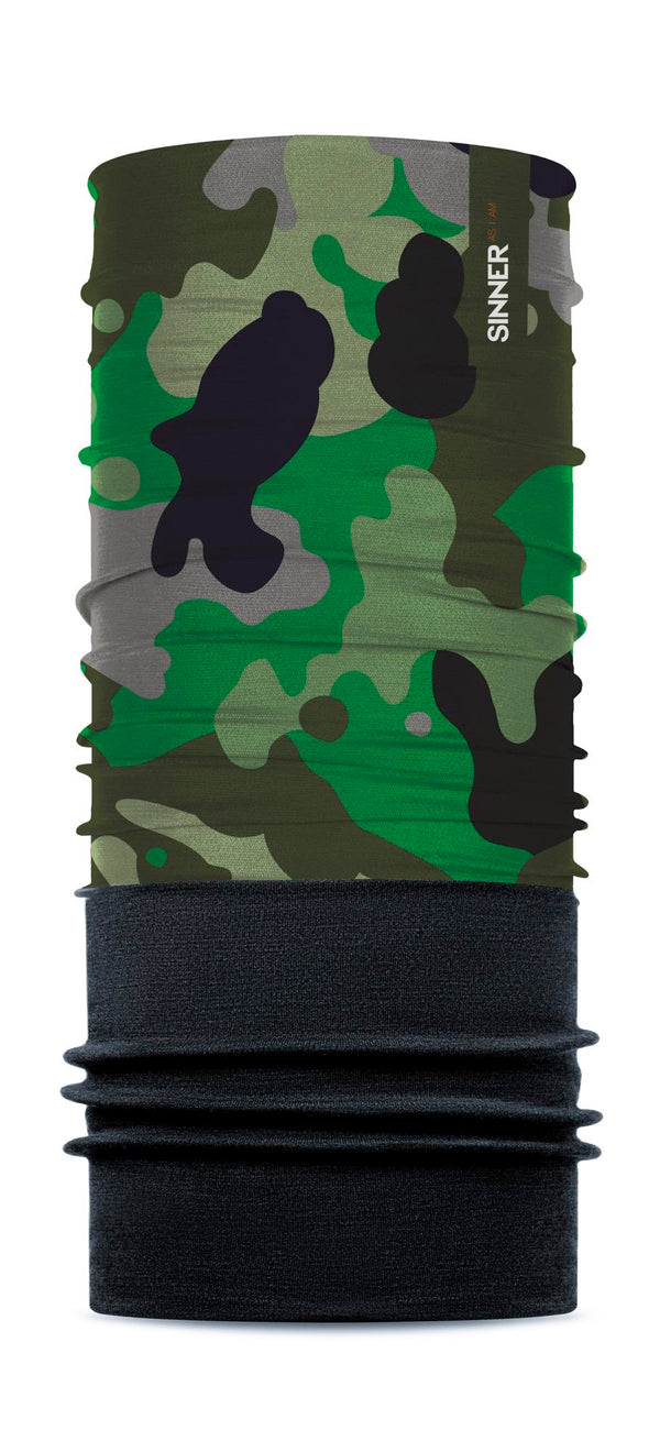 CAMO FLEECE BANDANA - GRÜN