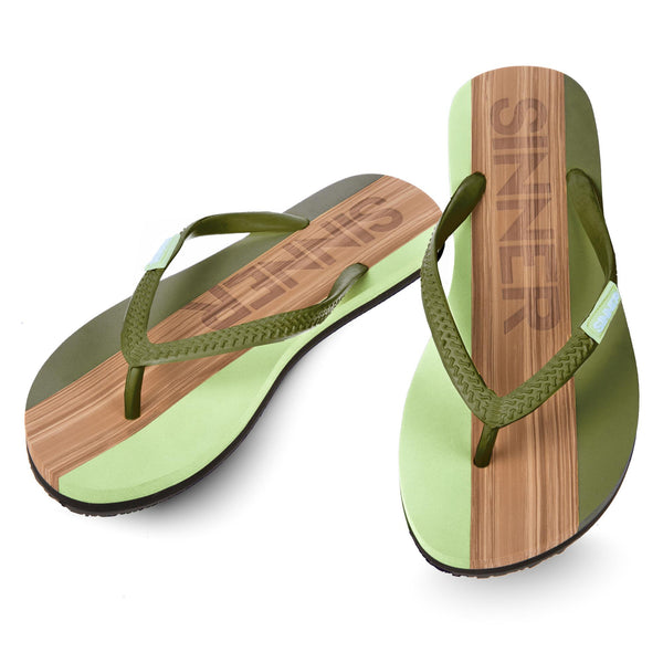 CAPITOLA SLIPPERS DAMES - LICHTGROEN / DONKERGROEN