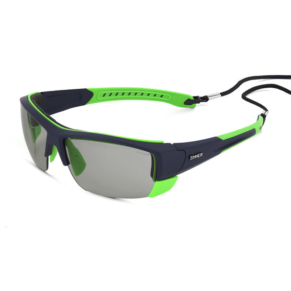 CASCADA BERGBRILLE - MATT DUNKELBLAU / MATT GRÜN - TRANS+® GLAS (BOX)
