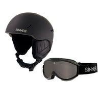 COMBIPACK - CREST CASCO DE ESQUÊ + TOXIC GAFAS DE ESQUÍ - NEGRO