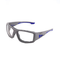 CORBEL LUNETTES DE SÉCURITÉ - GRIS MAT / BLEU