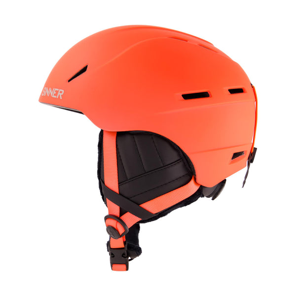CREST SKIHELM - MAT NEONORANJE