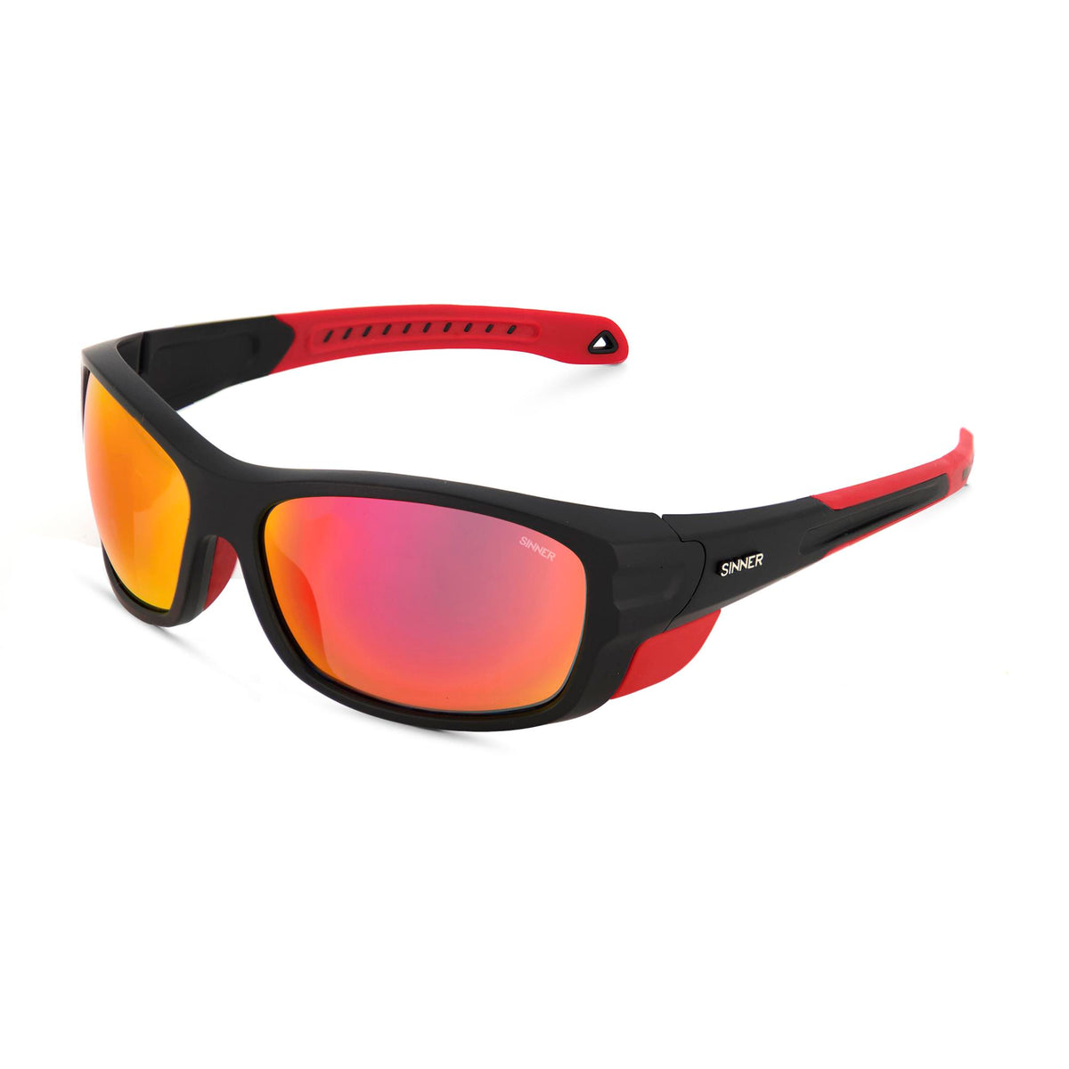 DENALI MOUNTAIN LUNETTES DE SOLEIL - NOIR MAT / ROUGE MAT
