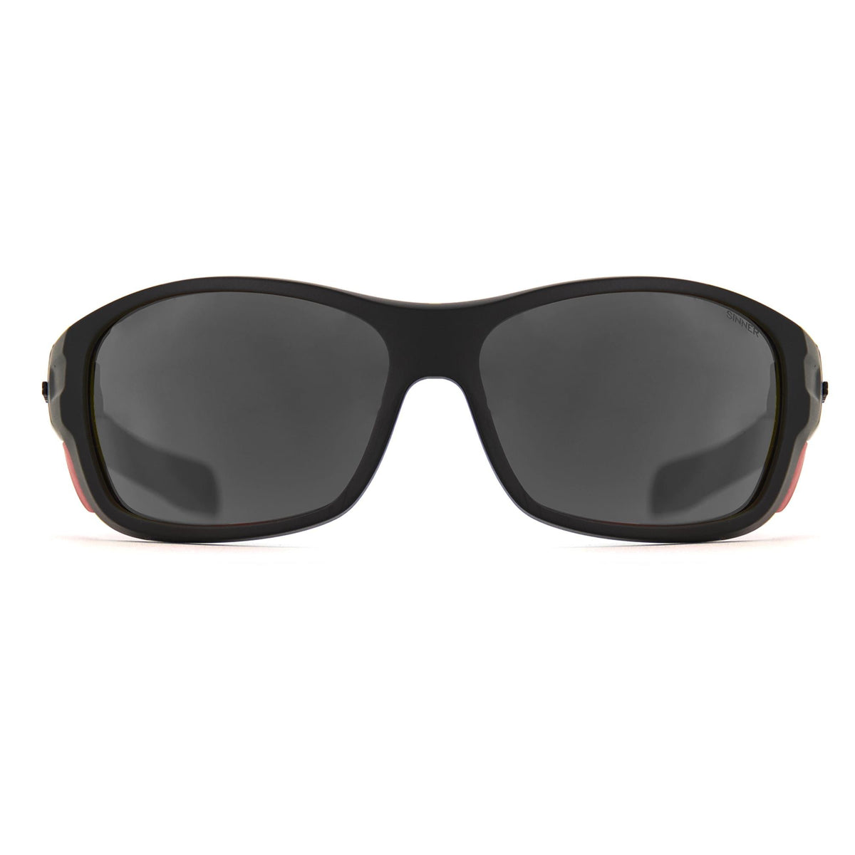 DENALI GLACIER LUNETTES DE SOLEIL - NOIR MAT / ROUGE MAT - VERRE TRANS+® (BOX)