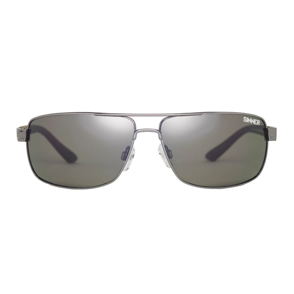 DURNESS SUNGLASSES - SHINY BLACK METAL - SINTEC® LENS