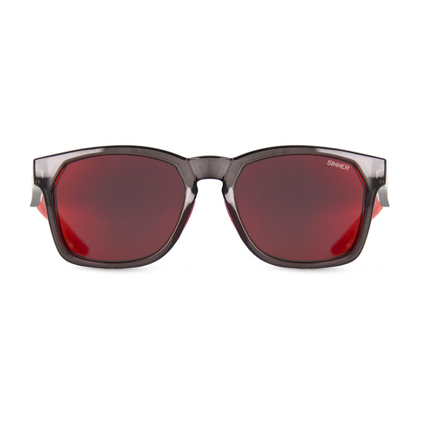 FAVEIRA LUNETTES DE SOLEIL - NOIR / ROUGE - VERRE SINTEC®
