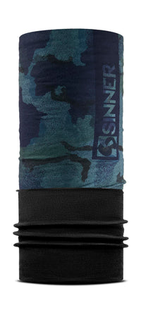 CAMO MIDNIGHT FLEECE BANDANA - BLAUW / ZWART