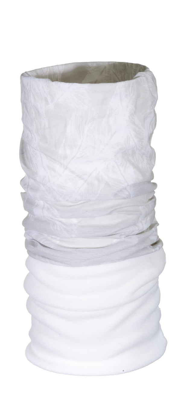 FEATHER FLEECE BANDANA - GRIJS