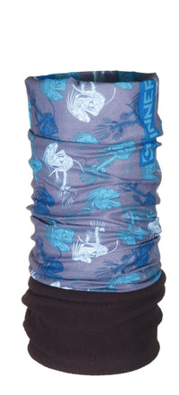FISHBONE BANDANA EN POLAIRE - BLEU