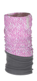 IRR. LINES FLEECE BANDANA - ROZE / WIT