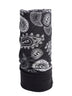 PAISLEY FLEECE BANDANA - ZWART
