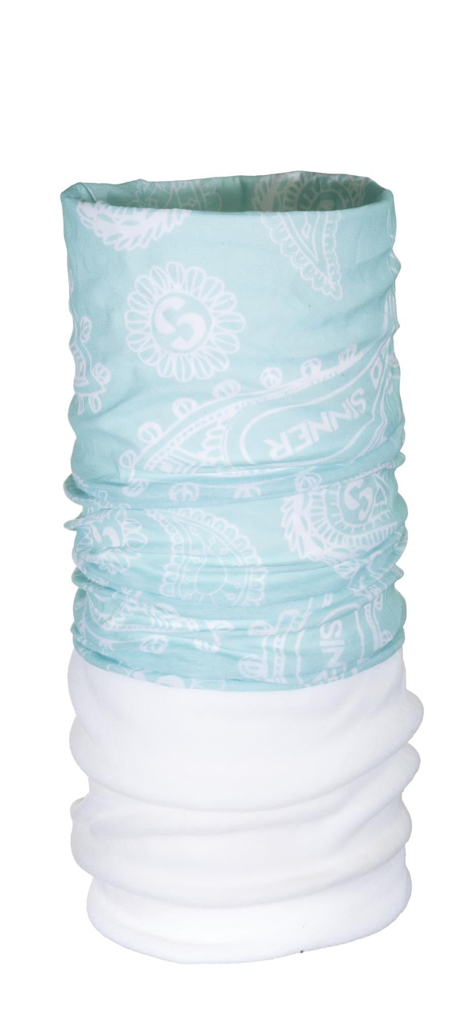 PAISLEY FLEECE BANDANA - LIGHT BLUE