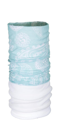 PAISLEY BANDANA EN POLAIRE - BLEU CLAIR
