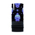 SKULLS FLEECE BANDANA - PURPLE / BLACK