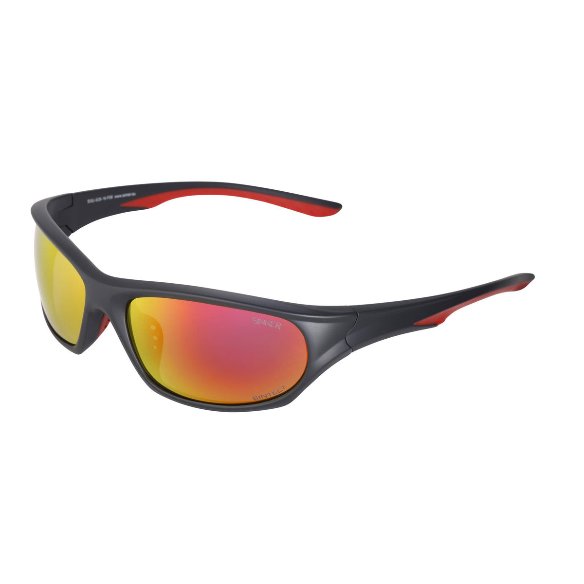 FURY SUNGLASSES SPORT - BLACK RED - SINTEC® LENS