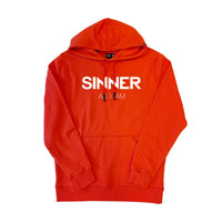 SINNER AS I AM HOODIE UNISEX - RED