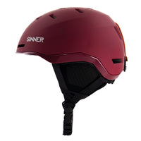 KAISER SKIHELM - MAT BORDEAUXROOD