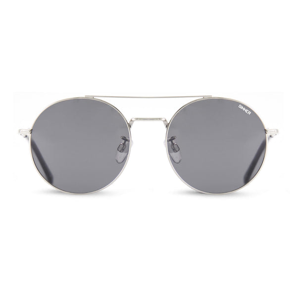 KNOX ZONNEBRIL - ZILVERKLEURIG METAAL - SINTEC® LENS
